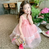 Летняя одежда, платье, летний наряд маленькой принцессы, летняя детская юбка на девочку, городской стиль, детская одежда