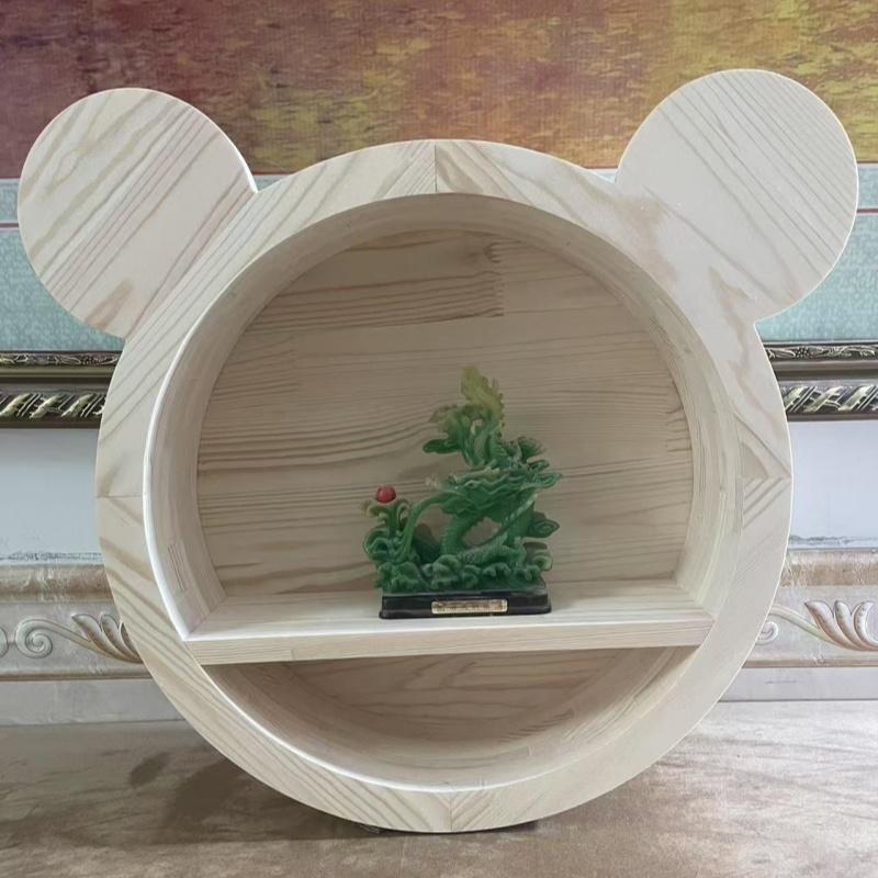 Solid Wood Round Frame Centipede Line Flanged Wall Hole Partition Decoration Tree House Children's Room Screen Partition
