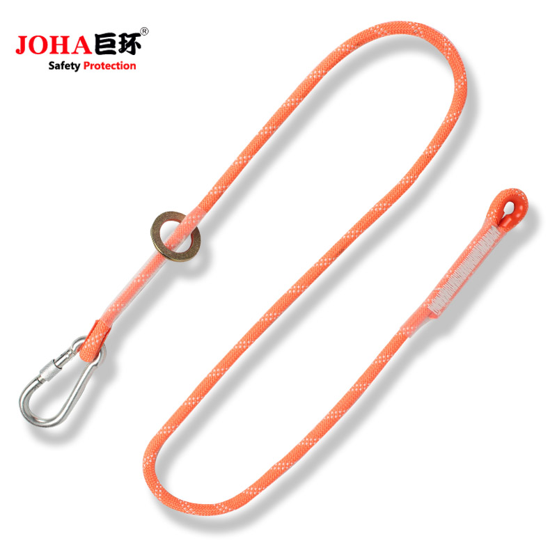 ㊙Aerial work safety rope Wear-resistant site construction safety rope Air conditioning installation electrician fall prevention small hook