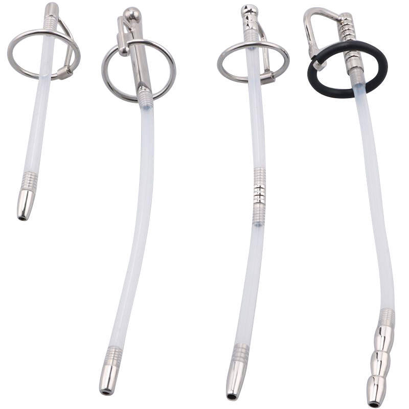 Male out-of-office wearing catheter hollow horse eye stick tube Student masturbator sm expansion urethral passion appliance toy