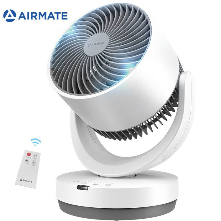 Aimette electric fan CA15 -R27 air circulation fan remote control small fan shaking home energy saving spiral fan blade