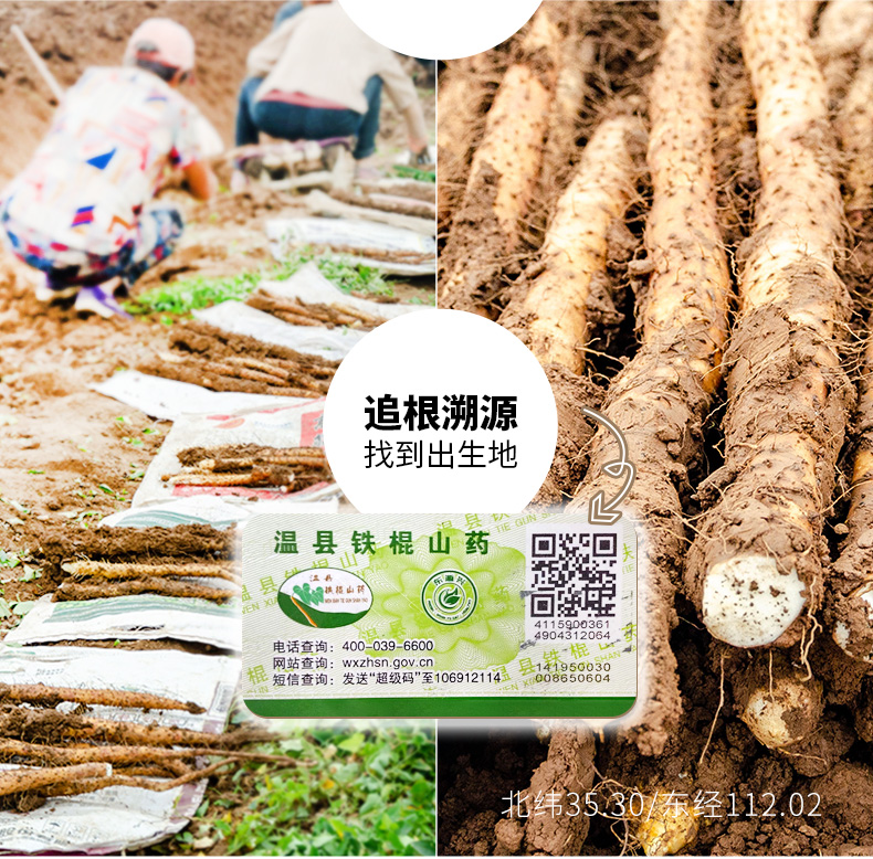 怀膳坊新鲜铁棍山药5斤