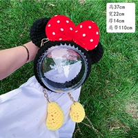 Большая сумка из материала в стиле Микки на ножках + бесплатный мастер-класс.