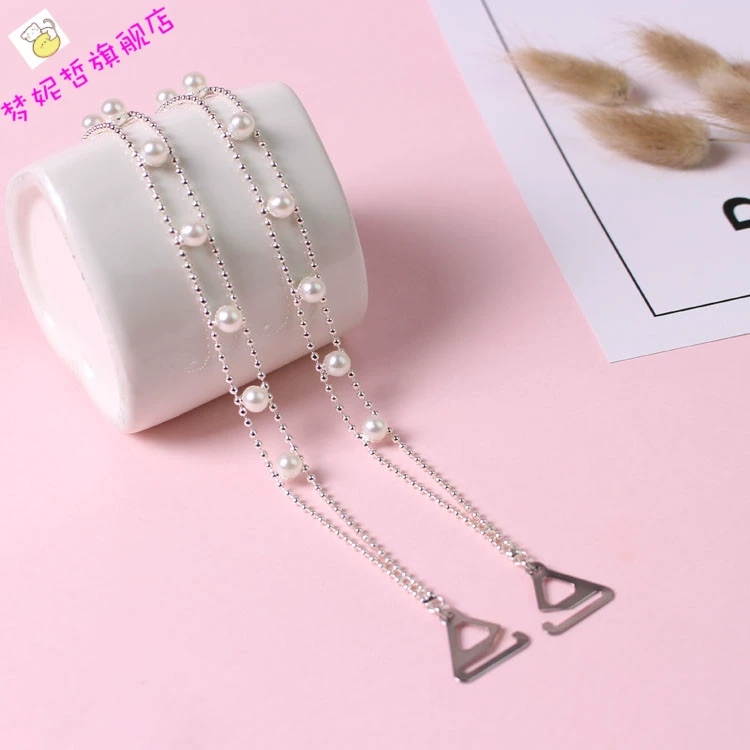 Vô hình dây áo ngực dây đai áo ngực dây đai đồ lót rhinestone dây đai kim loại dây đai trong suốt sexy tất cả phù hợp với thắt lưng mặc bên ngoài - Vai tráng