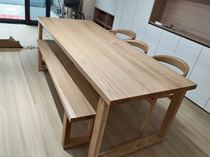 Red and white oak solid wood desktops custom furniture partitions step boards partitions shelves cabinets bar boards etc.