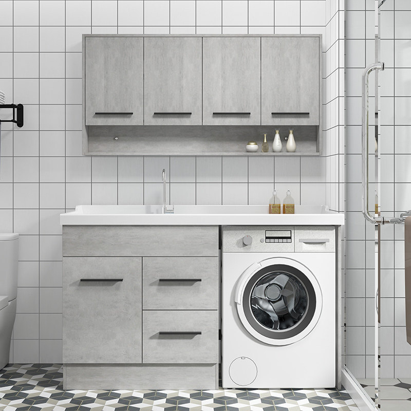 Buy Nordic Solid wood Laundry washbasin combination with