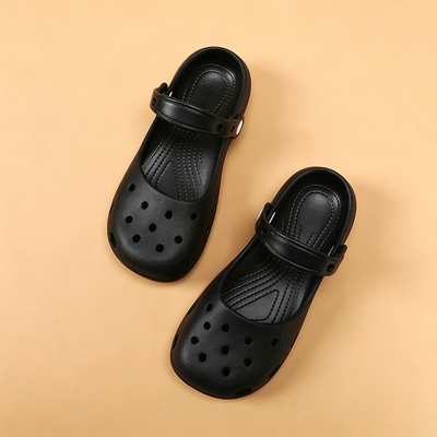 Children's Croc Shoes Girls' Slippers Summer New Style Girls' Non-Slip Soft Sole Lightweight Dance Shoes Mary Jane Sandals — 1