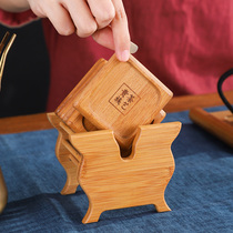 Solid Wood Tea Cup Cushion Tea Daofu Tea Cup Totea Totea Tea Totea Ware Accessories Wood Heat Insulation Tea Mat Cup Mat Tea Making Tool