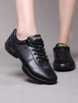 Childrens white gymnastics shoes womens adult professional art training aerobics soft-soled dance shoes square dance parent-child shoes