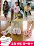 Hello kitty, удерживающие тепло милые детские домашние демисезонные нескользящие женские тапочки, стиль «принцесса»