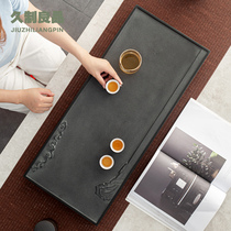 Long-made Good Natural Wu Jinshi Tea Tray Home Brief Yoyo Modern Stone Teatai Kongfu Tea With Drainage Type Tea Sea