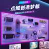 No punching hole board wall storage rack display rack study computer desk with hanging board thickened partition storage rack