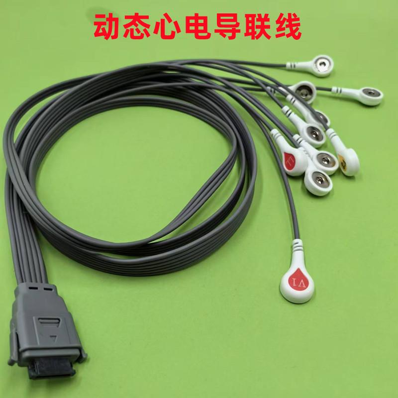 动态心电导联线10导 适用 兼容 博英BI6612/BI6803/6812/BI980