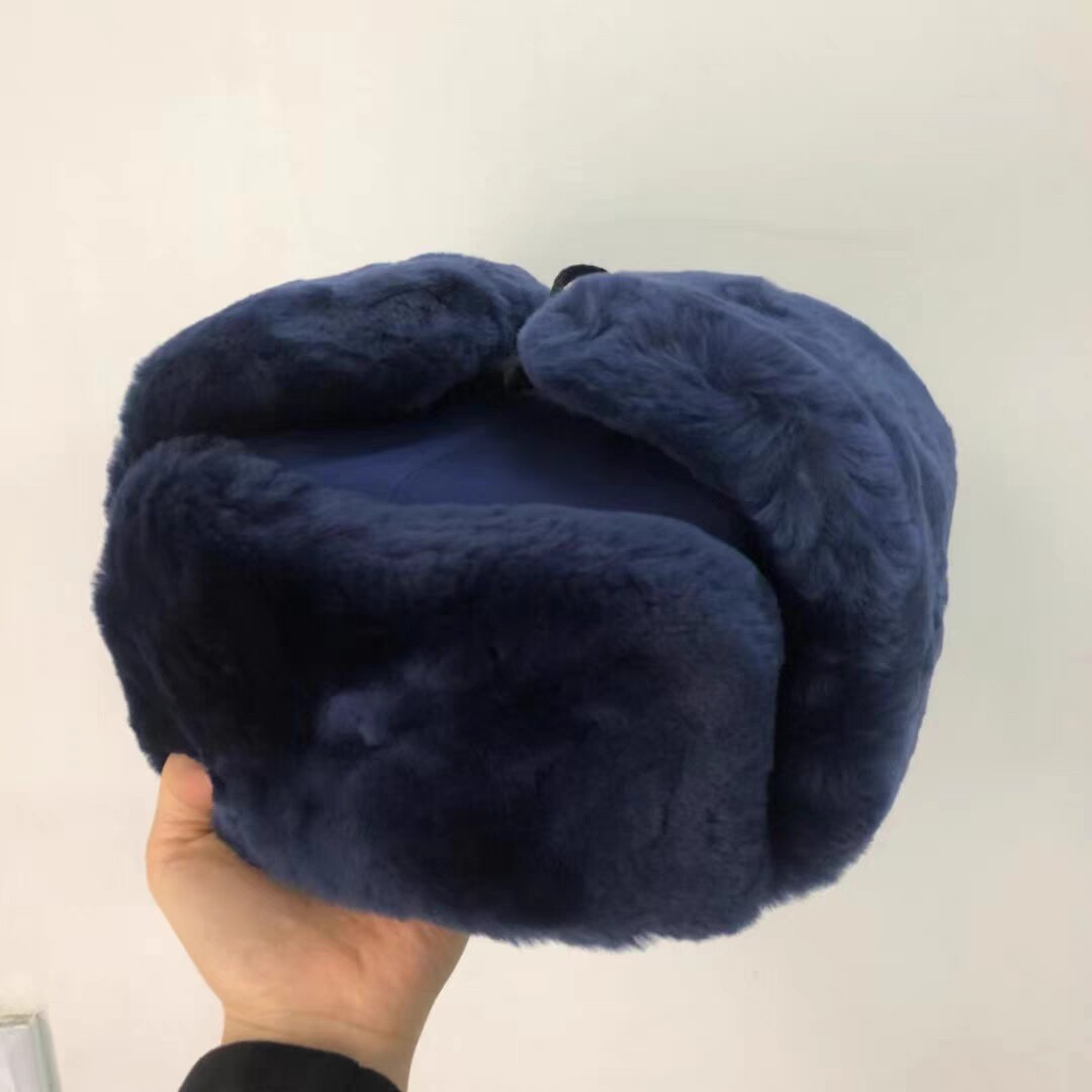 New fire cotton cap winter thickened warm cut down cap outdoor windproof hat anti-freeze flame blue Lei Feng cap-Taobao