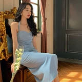 Ретро милая небольшая дизайнерская длинная юбка, платье, французский ретро стиль, изысканный стиль, яркий броский стиль, облегающий крой