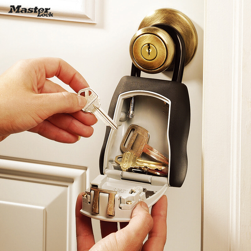 Master decoration password key box free installation cat's eye wall-mounted homestay construction site home punch-free password lock