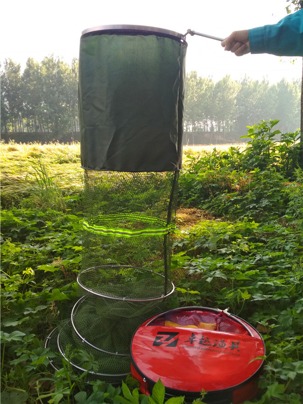 Excellent coating anti-hung dry double ring stainless steel ring fish escort fish bag