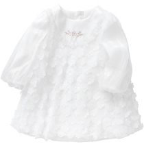 (Same style in the mall) Balabala Princess Skirt Baby Dress Girls Skirt Baby Gauze Skirt Autumn Clothes Refreshing