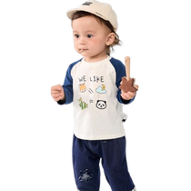 (Same style as Le Fun IP Mall) Balabala childrens clothing t-shirt boys long-sleeved tops 2024 autumn new style