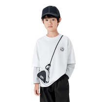 (Same style in designer SICO co-branded shopping mall) Balabala boys long-sleeved T-shirt autumn 2024 new inner wear