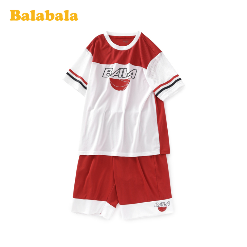 Balabala trẻ em Set 2020 mới mùa hè ăn mặc trai hai mảnh vừa ngắn Shorts Sport.