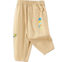 Balabala childrens clothing boys pants baby casual pants childrens trousers 2024 new summer wear pure cotton radish pants