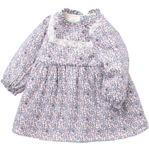 Balabala baby skirt princess skirt fashionable childrens clothes autumn and winter dress long sleeves velvet fresh cotton