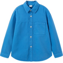 (Same style in the mall) Balabala childrens shirt boys shirt pure cotton spring long-sleeved denim jacket for older children