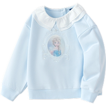 (Same style in Edsa IP mall) Balabala childrens clothing girls sweatshirt 2024 autumn new top embroidered trend