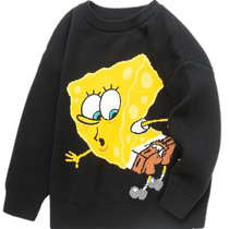 Balabala boys sweaters childrens baby autumn and winter sweaters pure cotton tops knitted sweaters warm childrens clothing trendy