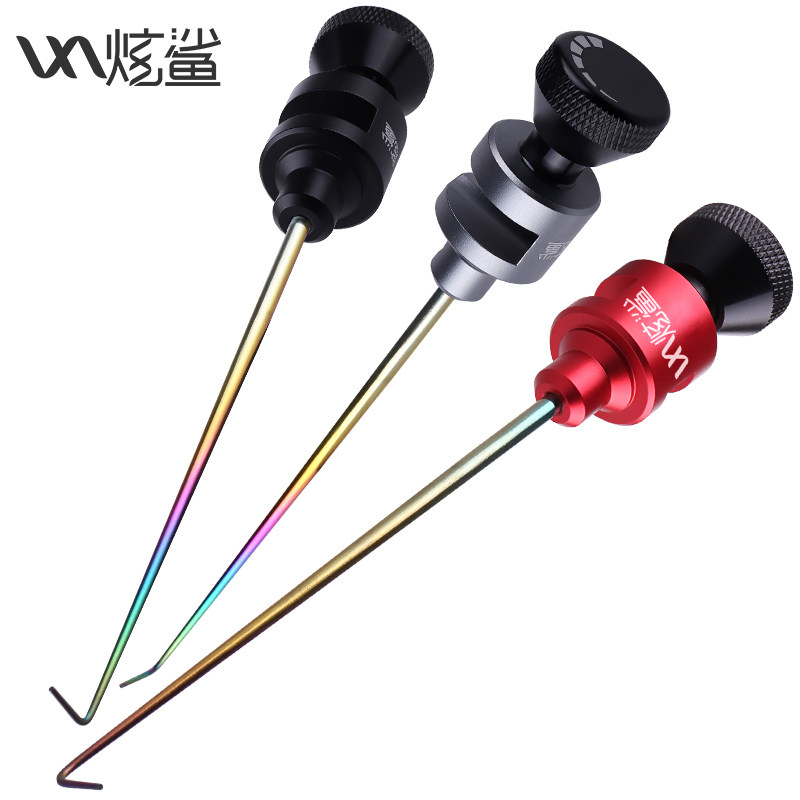 Dazzling shark pin flying bump competitive titanium alloy needle decoupler table fishing guard pin size crucian carp hook picker super hard