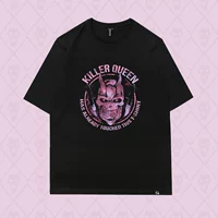 Одиннадцатый дворец чудесный приключенный аниме с коротким рукавом Ji Liangji Shadow Killer Queen Caste Casual с коротким рубашкой мужчина