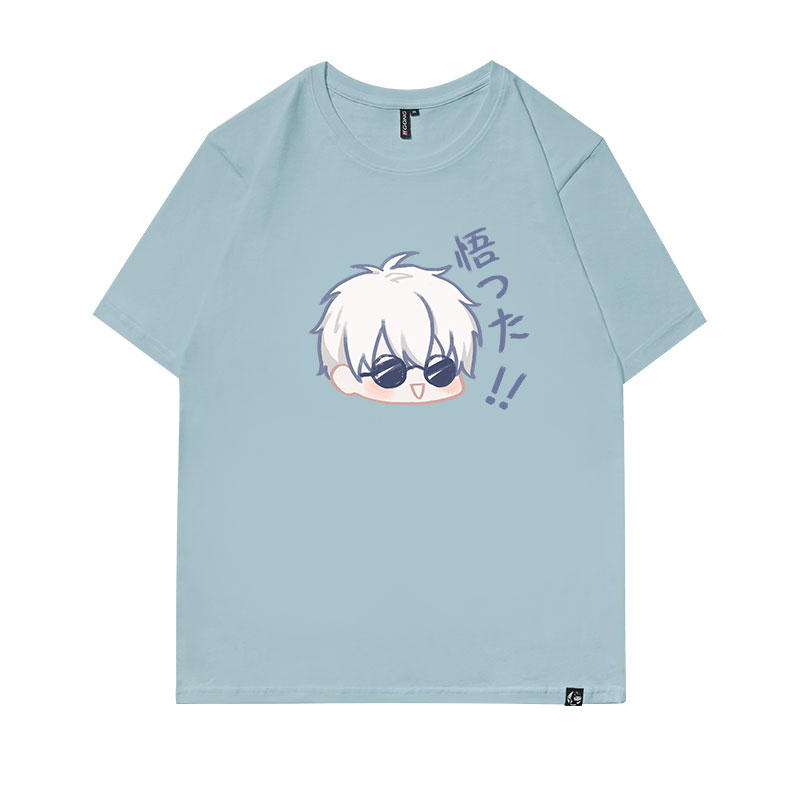I Got It - Grey Bluesolar system Animation surrounding T-shirt Spell Short sleeve jointly Article 5 Realization clothes easy lovers leisure time quadratic element men and women