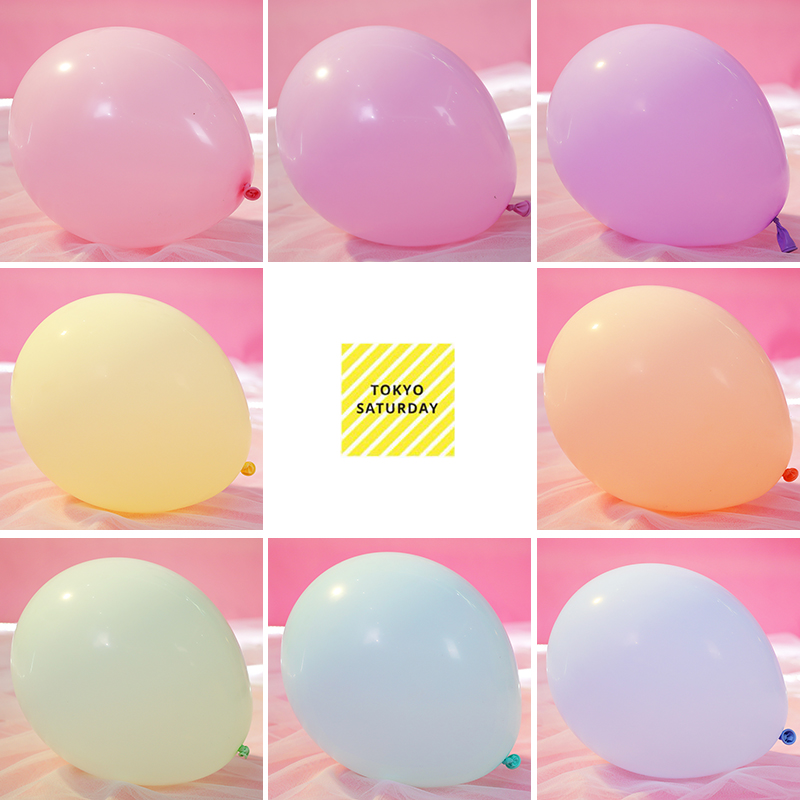 Single macarons Balloon Wedding House Decoration Wedding scene Placement Supplies Children's full moon Birthday Arrangement