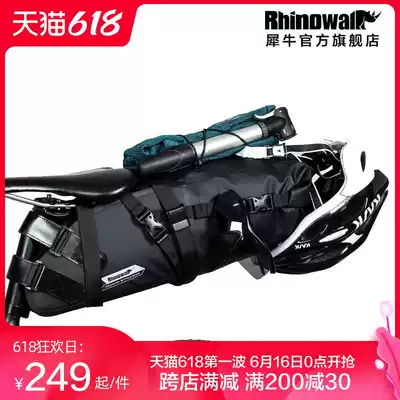 Rhinowalk Rhino Bicycle Tail Bag Increased Capacity 10L Saddle Bag Full Waterproof Mountain Bike Riding Bag