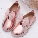 Туфли для кожаной обуви, небольшая детская обувь для принцессы, 2020, осенние, из натуральной кожи, мягкая подошва