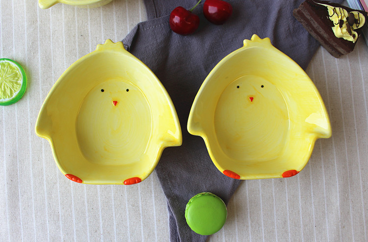 Jingdezhen express cartoon rabbit turnip ceramic bowl of snack fruit bowl dessert bowl bowl of the little white rabbit