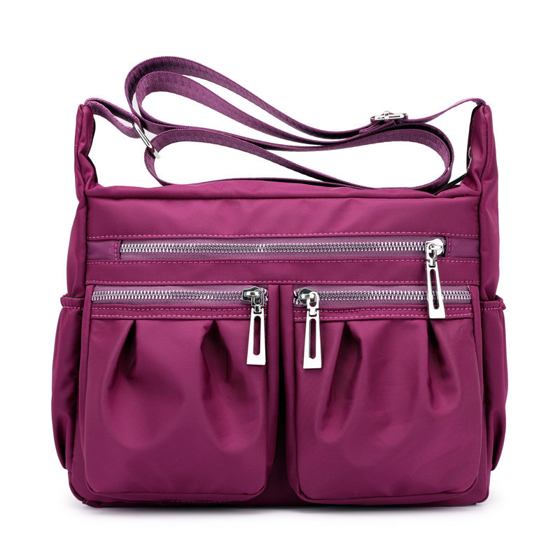 Travel Multilayer Single Shoulder Bag Inclined Satchel Light Cloth Bag FORD BAG Oxford Cloth Women Bag Canvas Large Capacity Mom Bag Bag