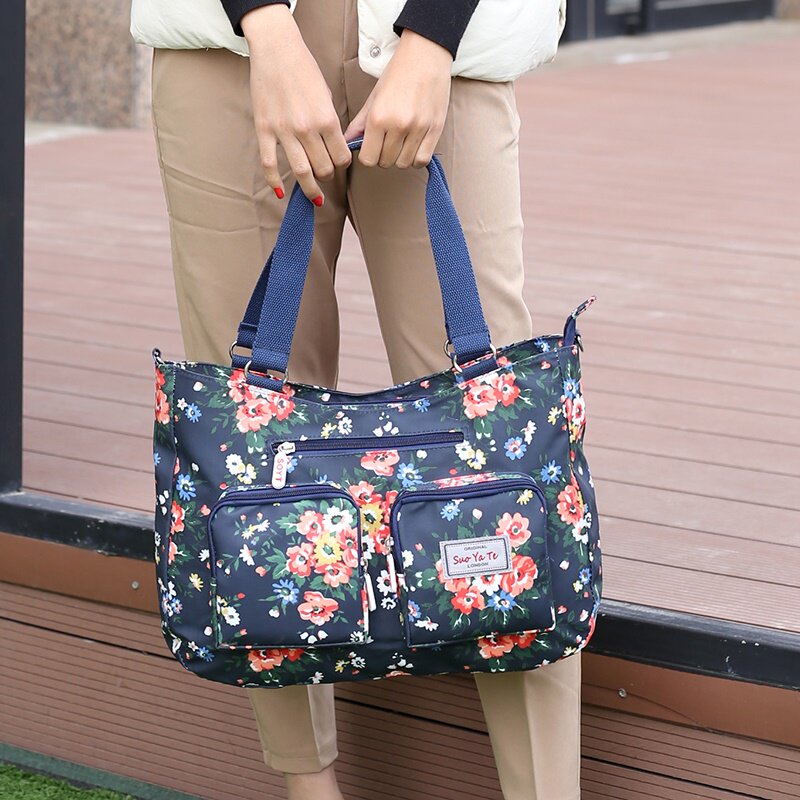 Light handbag women's bag Korean version of new casual canvas bag shoulder bag messenger bag Oxford cloth nylon bag