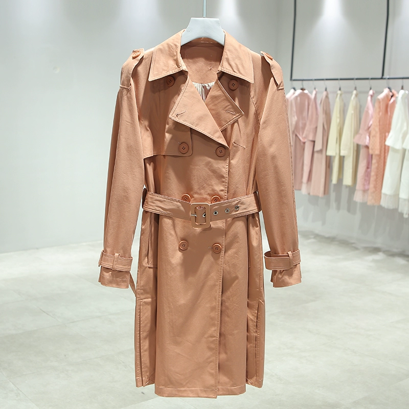 S seriesJimmy nhãn hiệu nữ chính hãng mùa xuân 2020 áo khoác mới giữa chiều dài - Trench Coat