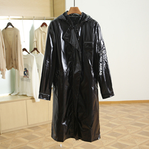 Welfare Price 79 9 ● European series hooded long leather clothing mall brand counter withdrawal cabinet women 20 winter