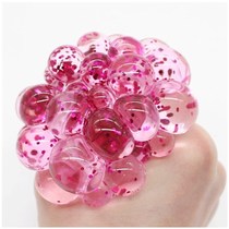 Soft quirky decompression ball discharge ball decompression toy pinch ball cute children hold yellow pressure ball grape ball pinch