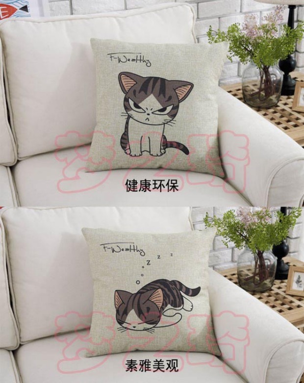 Phim hoạt hình gối gối Xe sofa văn phòng đệm gối đầu giường gối thắt lưng Gối bông gối để ghế sofa