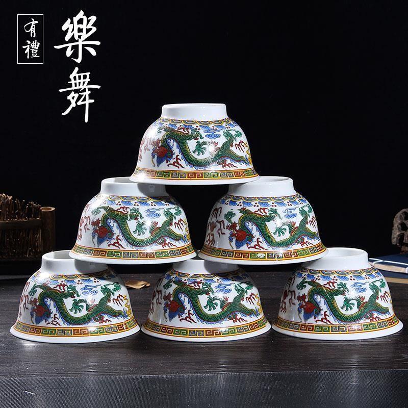 Characteristics of dragon bowl bowl of Mongolia sect special Inner Mongolia Mongolian ethnic wind prop milk tea bowls on the design