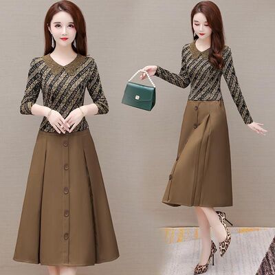 单/套装早秋时尚套装女秋季娃娃领气质