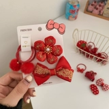 Красный детский аксессуар для волос, заколка для волос, детские шпильки для волос