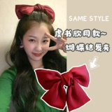 Большая заколка для волос с бантиком, аксессуар для волос, детская резинка