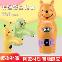 Color wash basin column basin Children cartoon faucet Kindergarten intelligent induction single cold and hot ceramic faucet
