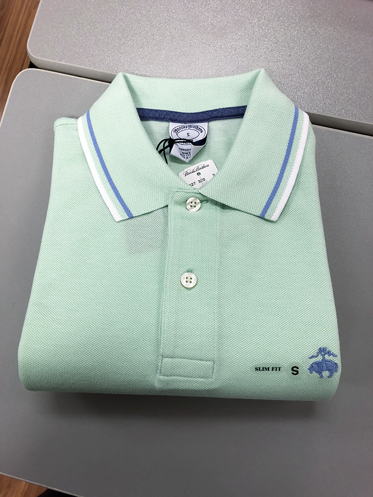 Đất đen 18 anh em Brooks mới Booker Brothers Áo sơ mi nam POLO giản dị Slim màu mỏng thon gọn aso polo
