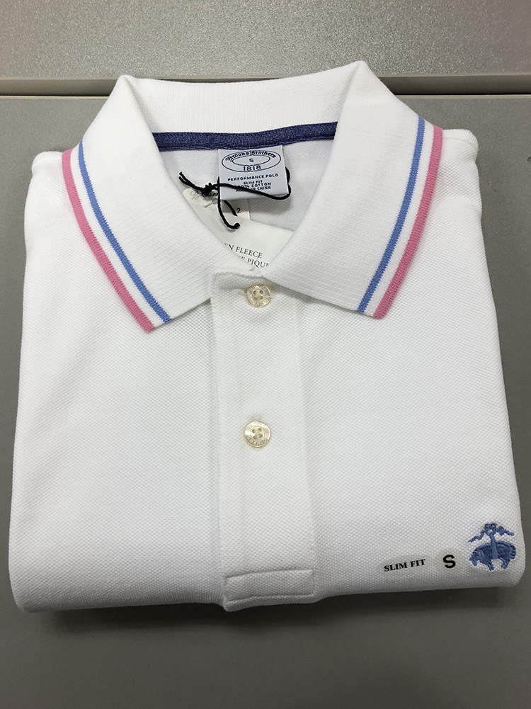 Đất đen 18 anh em Brooks mới Booker Brothers Áo sơ mi nam POLO giản dị Slim màu mỏng thon gọn aso polo